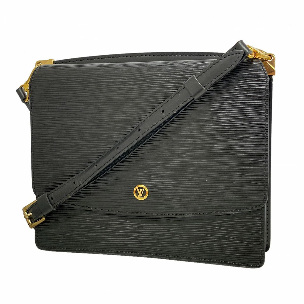 Louis Vuitton Shoulder Bag Epi Grenelle Noir Black